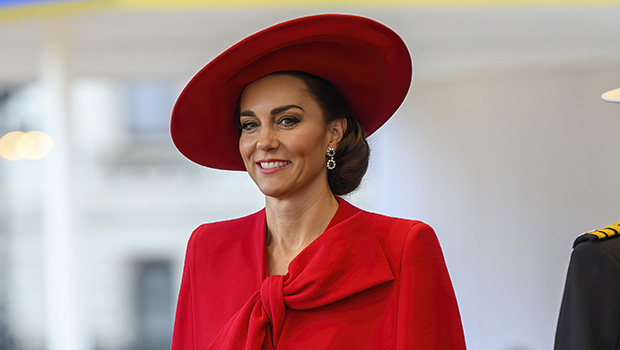 Kate Middleton Dazzles in Fiery Red Dress in London: Photos – Hollywood ...
