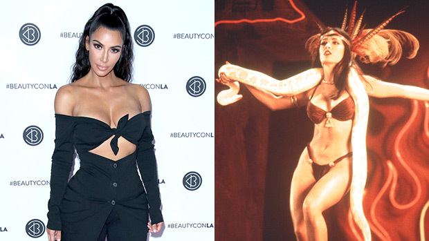 Kim Kardashian Channels Salma Hayek in Sexy ‘From Dusk Till Dawn’ Bikini: Video