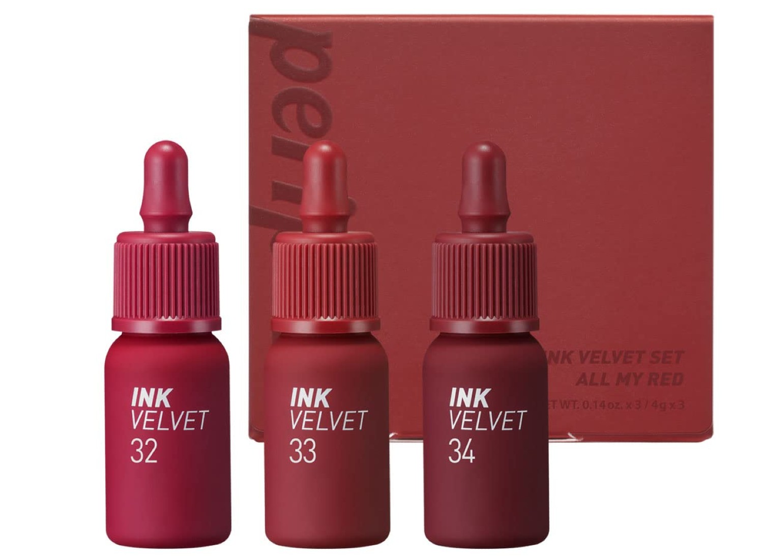 Peripera Ink Red Velvet Lip Tint Set