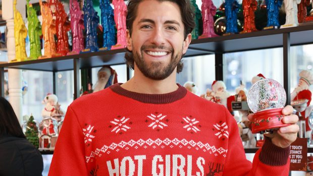 Celebrities in Ugly Christmas Sweaters: See Photos of the Stars