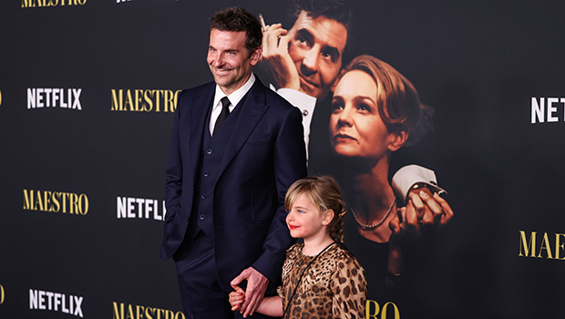 Bradley Cooper & Daughter Lea De Seine Hold Hands at His ‘Maestro’ Premiere: Cute Photos