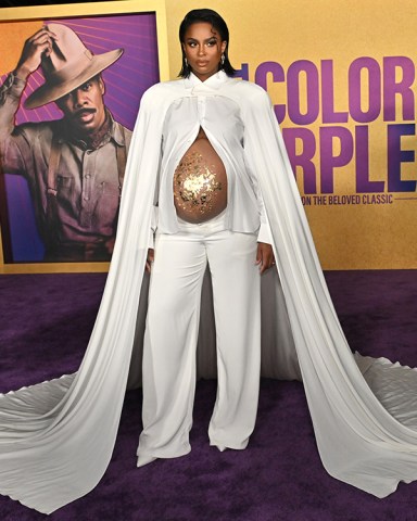 Ciara
'The Color Purple' World Premiere, Los Angeles, California, USA - 6 Dec 2023
Wearing Georges Hobeika
