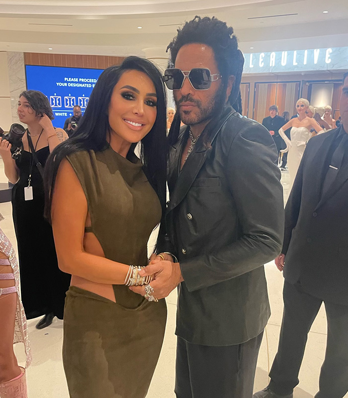 Durana Elmi and Lenny Kravitz