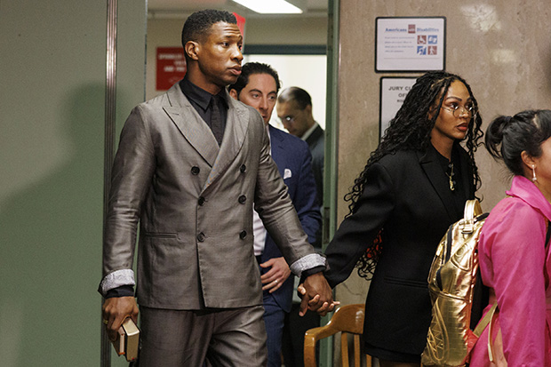 Meagan Good Holds Hands With Jonathan Majors After He’s Found Guilty ...