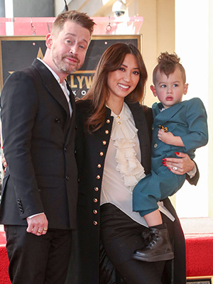 Macaulay Culkin's Sons and Brenda Song Attend Walk of Fame Ceremony