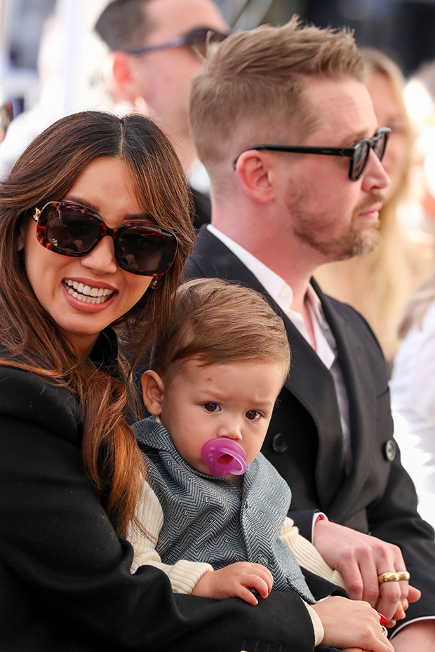 Macaulay Culkin's Sons and Brenda Song Attend Walk of Fame Ceremony