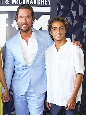 Matthew Mcconaughey and his son Levi