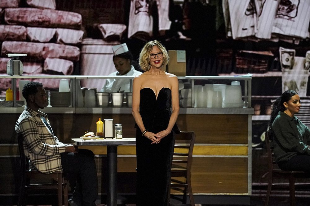 Pictured (L-R): Meg Ryan at THE 46TH ANNUAL KENNEDY CENTER HONORS, which will air Wednesday, Dec. 27 (9:00-11:00 PM, ET/PT) on the CBS Television Network and stream on Paramount+ (live and on demand for Paramount+ with SHOWTIME subscribers, or on demand for Paramount+ Essential subscribers the day after the special airs).  Photo: Gail Schulman/CBS ©2023 CBS Broadcasting, Inc. All Rights Reserved.