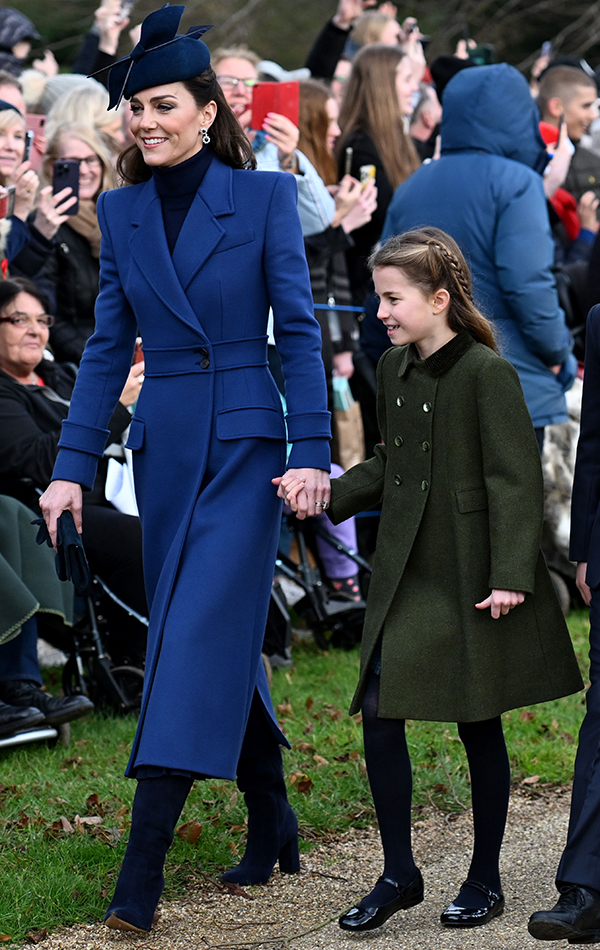 Princess Charlotte Holds Hands With Kate Middleton on Christmas Day ...
