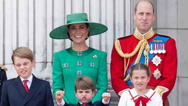 Prince George, Prince Louis, Princess Charlotte with their parents Princess Kate and Prince William