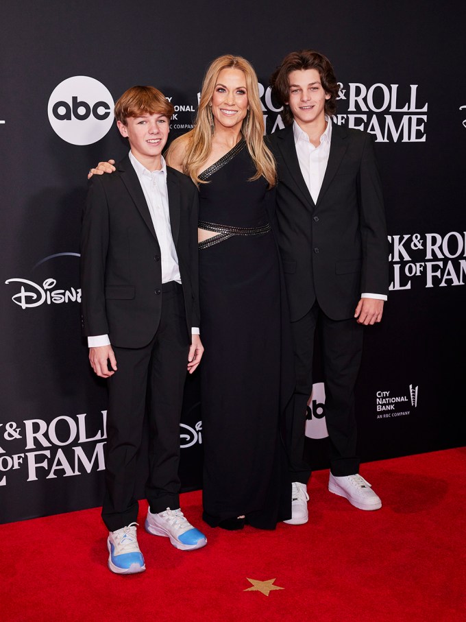 Sheryl Crow With Her Sons