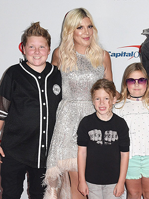 Tori Spelling and her kids