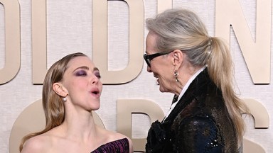 Amanda Seyfried and Meryl Streep at the 2024 Golden Globe Awards