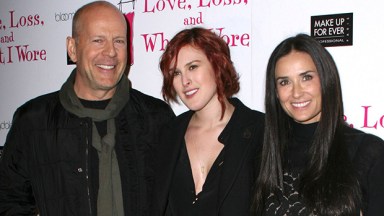 Bruce Willis, Rumer Willis and Demi Moore