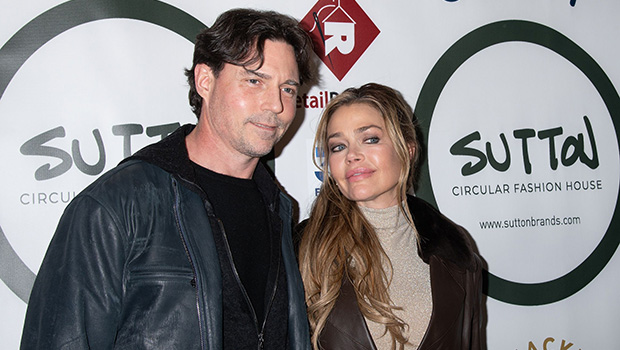 Denise Richards Cuddles Husband Aaron Phypers During Rare Date Night at Sutton Stracke Western Party: Photos