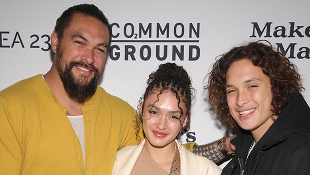 Jason Momoa Poses With Rarely Seen Kids Lola, 16, & Nakoa-Wolf, 15, at ...