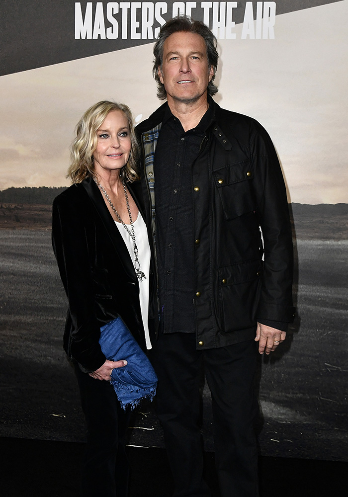 Bo Derek and John Corbett at the Masters of the Air premiere