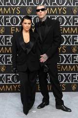 Kourtney Kardashian and Travis Barker
75th Primetime Emmy Awards, Arrivals, Los Angeles, California, USA - 15 Jan 2024
