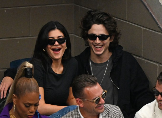 Kylie Jenner and Timothée Chalamet at the 2023 US Open