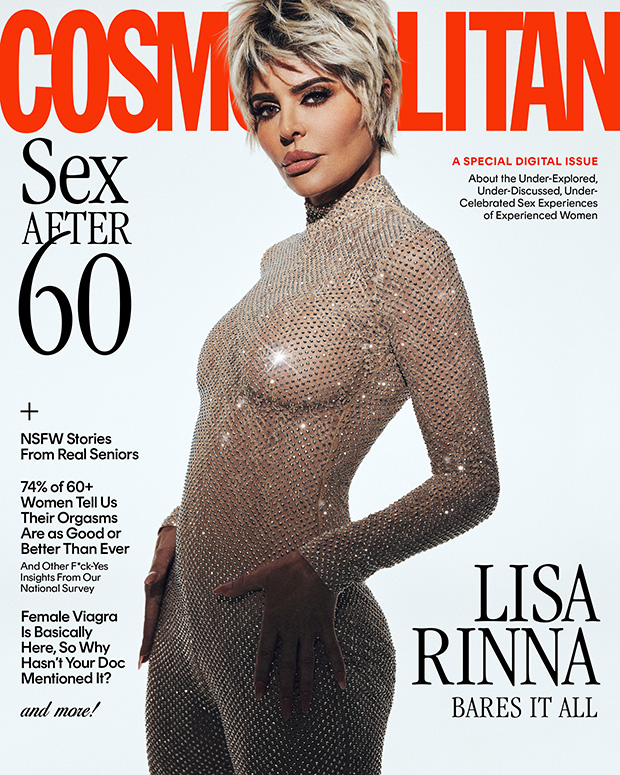 Lisa Rinna Rocks A Sheer Bodysuit and Poses Topless in New Cover Photo