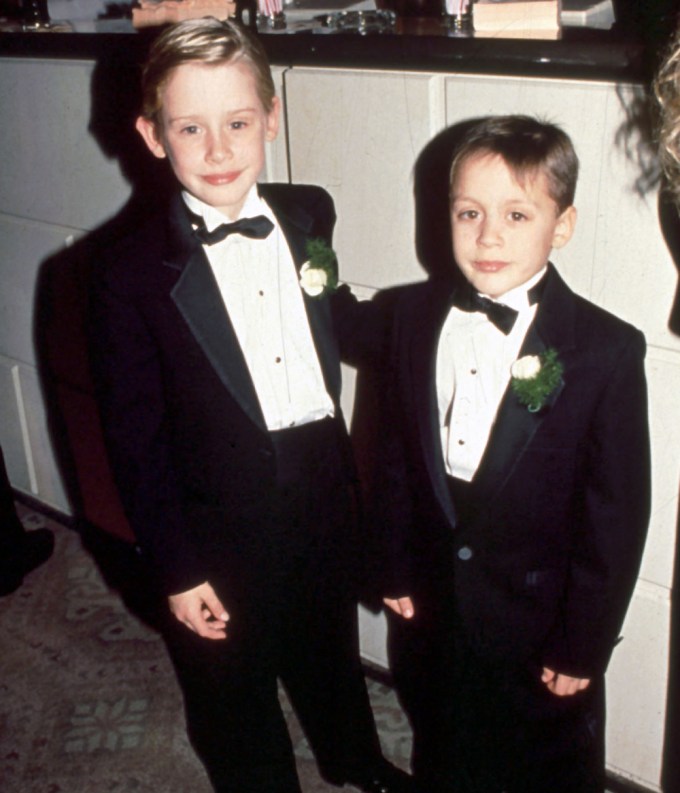 Macaulay and Kieran Culkin at the 1993 Golden Globes