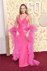 Margot Robbie 81st Annual Golden Globe Awards, Arrivals, Beverly Hilton, Los Angeles, California, USA - 07 Jan 2024 Wearing Armani Prive