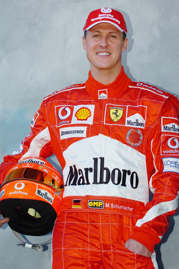 Michael Schumacher Poses for a Portrait