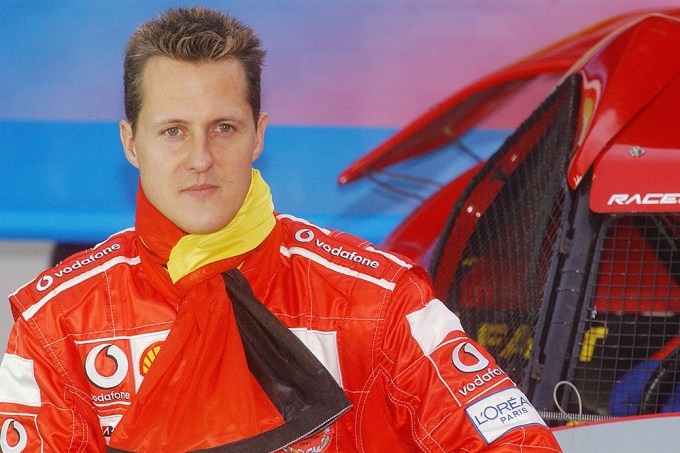 Michael Schumacher Is Seen at a Racing Exhibition