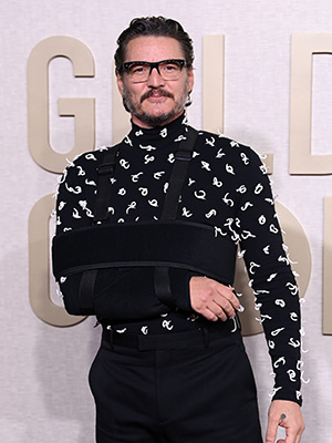 Pedro Pascal at the 2024 Golden Globes