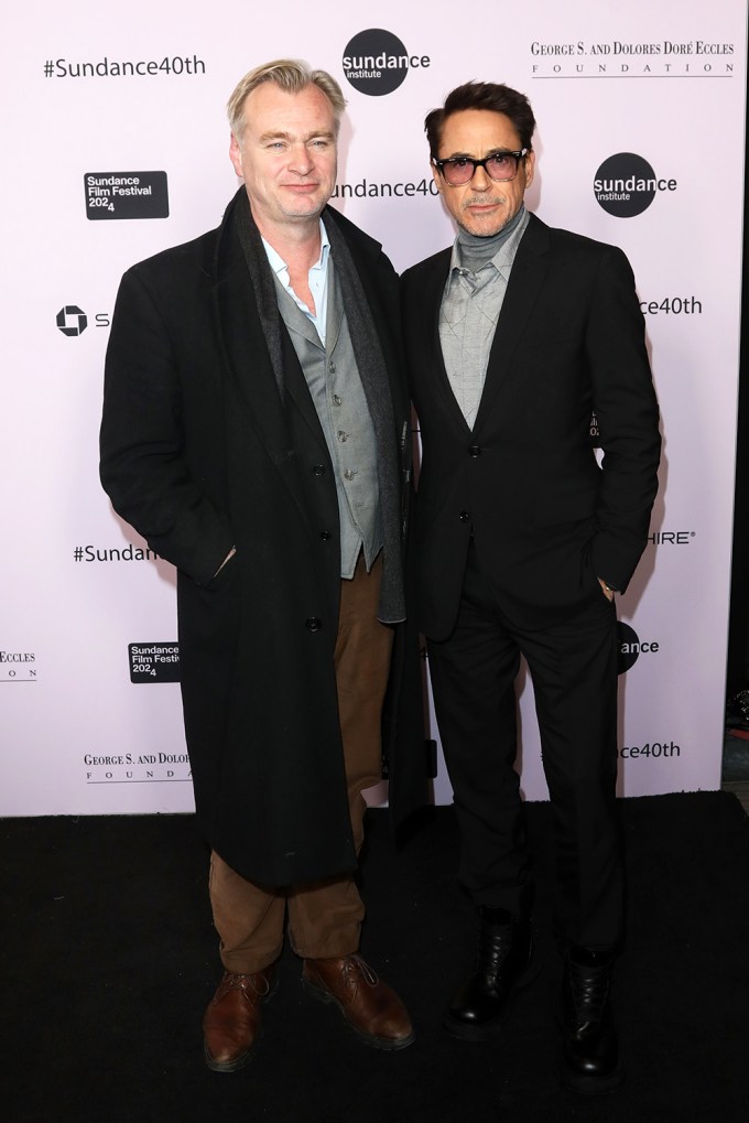 Christopher Nolan and Robert Downey Jr.