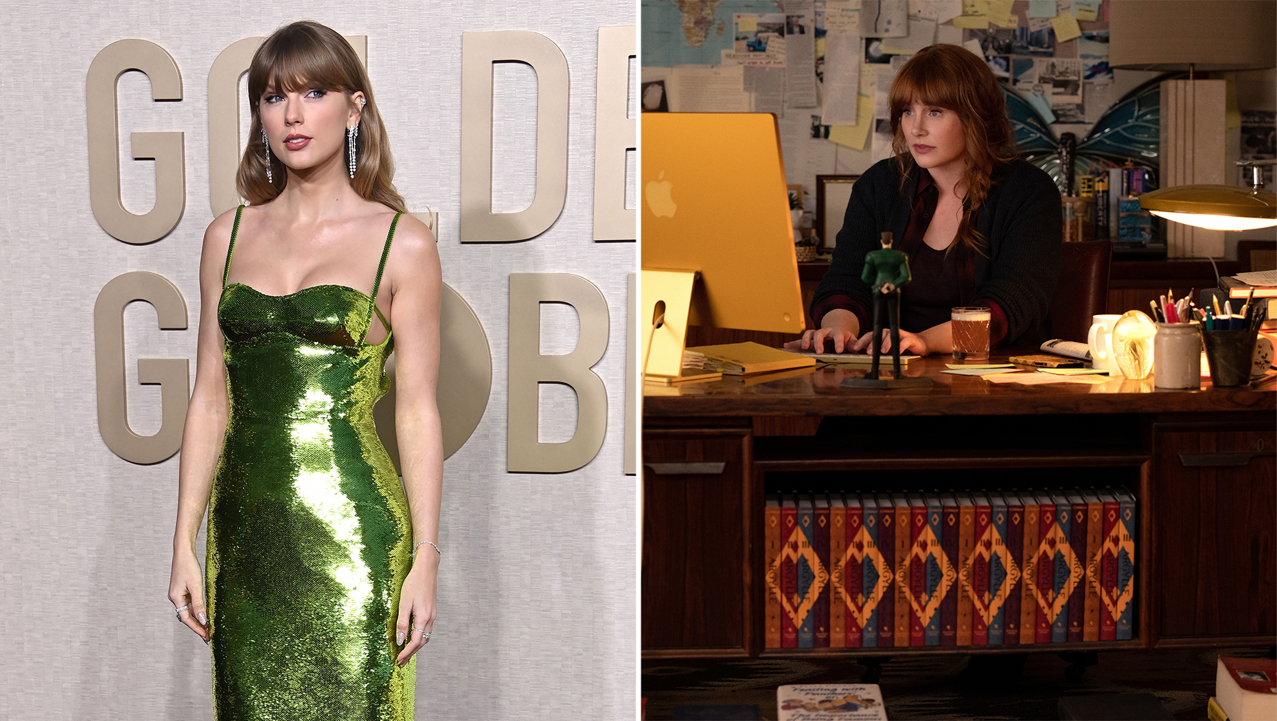 Taylor Swift; Bryce Dallas Howard in a scene from Argylle