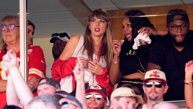 Taylor Swift at a Chiefs football game