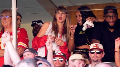 Taylor Swift at a Chiefs football game