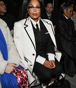 Janet Jackson at Thom Browne RTW Fall 2024 as part of New York Ready to Wear Fashion Week held at The Shed on February 14, 2024 in New York, New York. (Photo by Gilbert Flores/WWD via Getty Images)