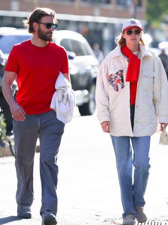 NEW YORK, NEW YORK - NOVEMBER 11: Bradley Cooper and Gigi Hadid are seen in NoHo on November 11, 2024 in New York City. (Photo by Aeon/GC Images)