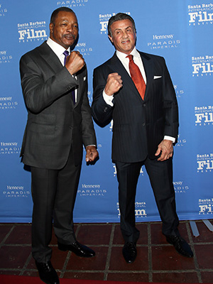 Sylvester Stallone and Carl Weathers