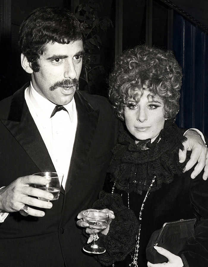 Elliot Gould and Barbra Streisand