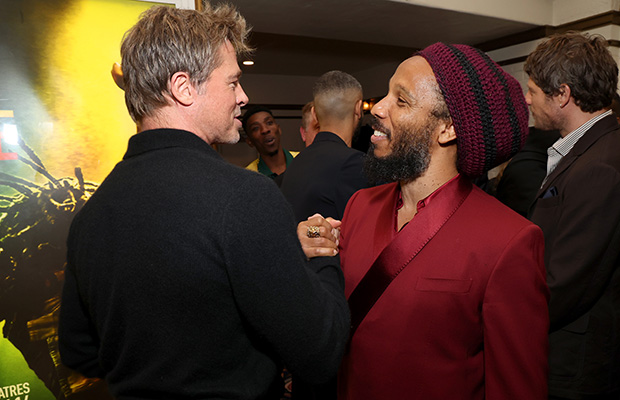 Brad Pitt and Ziggy Marley