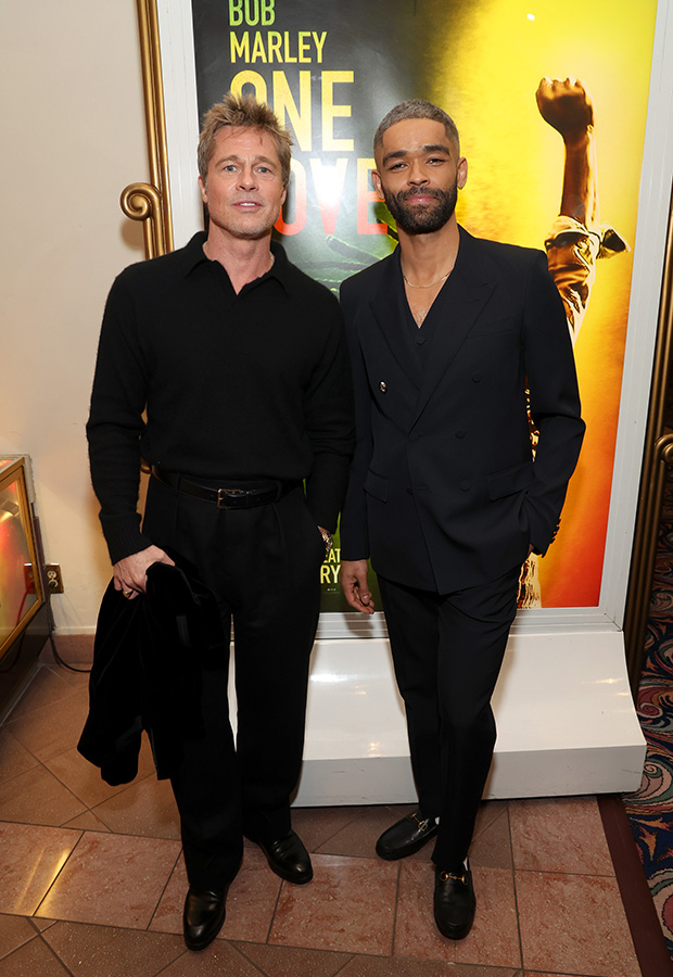 Brad Pitt and Kingsley Ben-Adir