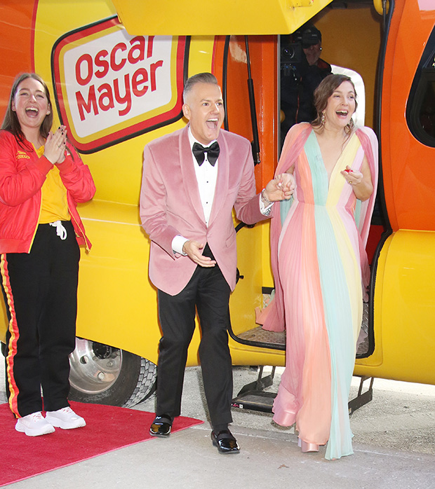 Drew Barrymore Takes a Ride on the Wienermobile for Her 49th Birthday