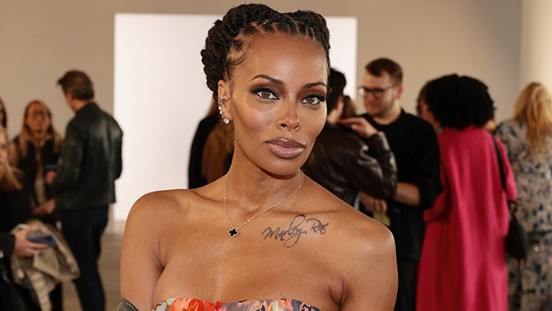 Eva Marcille flaunts her fit figure in a denim bra as she attends BET  Awards event