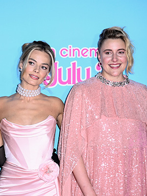 Margot Robbie and Greta Gerwig