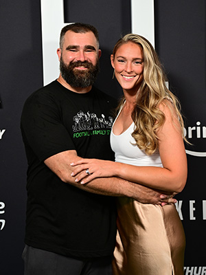 Jason Kelce and Kylie Kelce