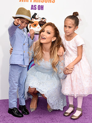 Jennifer Lopez, Emme and Max Muniz