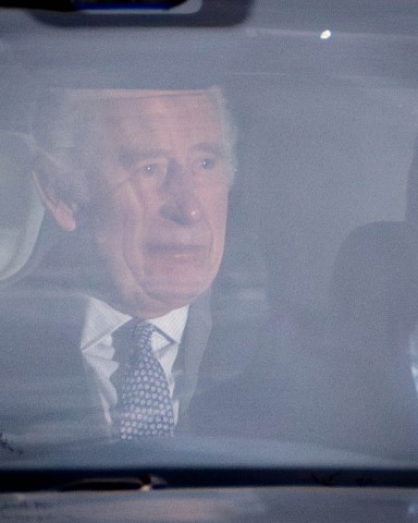 King Charles III and Queen Camilla leave Clarence House in London following the announcement of King Charles III's cancer diagnosis on Monday evening. The King has been diagnosed with a form of cancer and has begun a schedule of regular treatments, and while he has postponed public duties he "remains wholly positive about his treatment", Buckingham Palace said. Picture date: Tuesday February 6, 2024. (Photo by James Manning/PA Images via Getty Images)