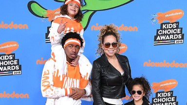 Mariah Carey Nick Cannon with twins Monroe and Moroccan