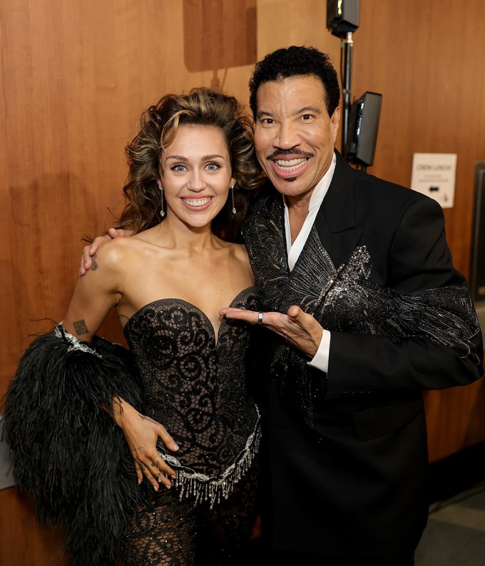 Miley Cyrus and Lionel Richie