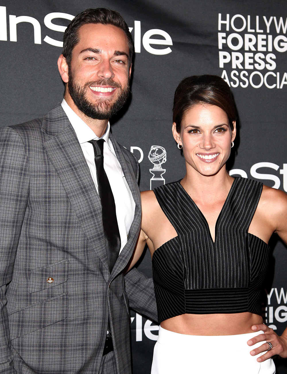 Zachary Levi and Missy Peregrym 