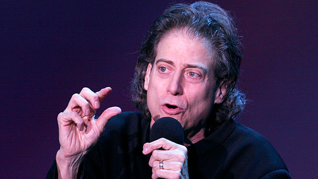 Richard Lewis performing stand-up