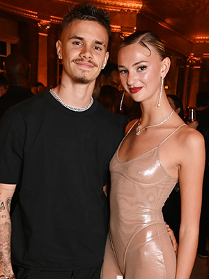 Romeo Beckham and Mia Regan